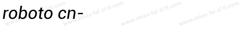 roboto cn字体转换